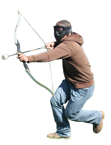 Photo of man playing Archery Tag