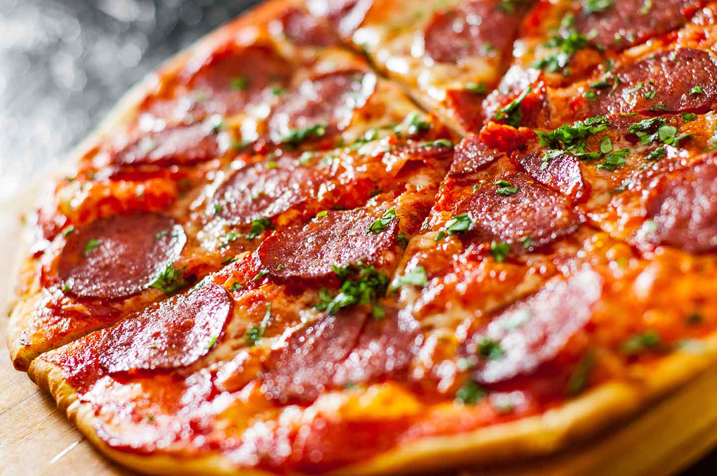 Image of Fresh Pizza with Pepperoni