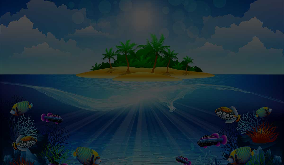 Illustration of Tropical Island