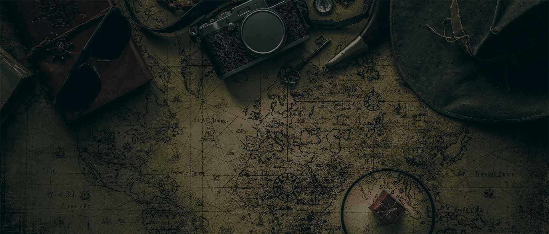 Image of Treasure Map and various supplies