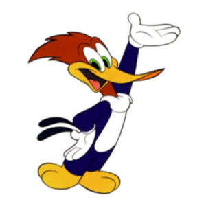Cartoon character Woody Woodpecker